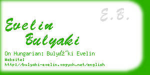 evelin bulyaki business card